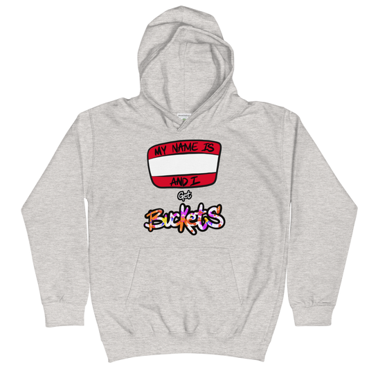 Get Buckets (Heavy Paint Splatter) - Kids Hoodie