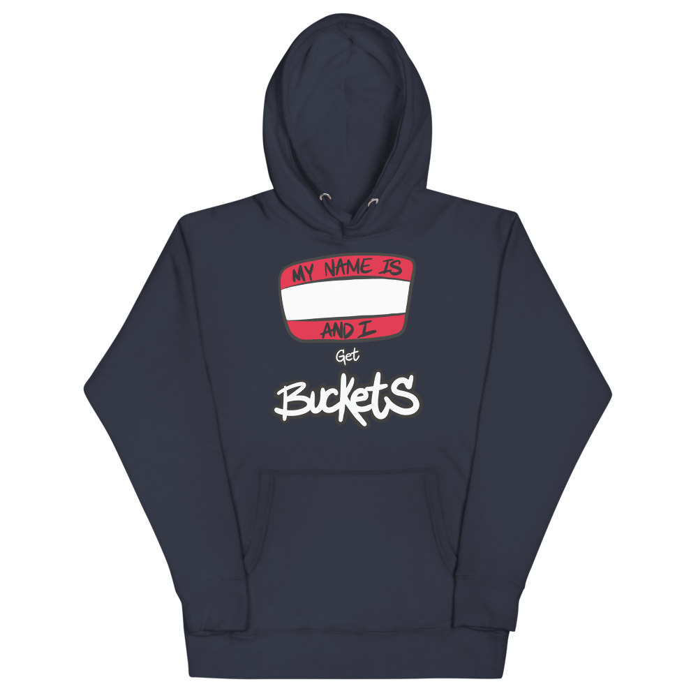 Get Buckets (black & white) - Adult Unisex Hoodie