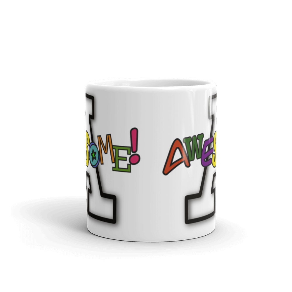 Capital Awesome - White glossy mug