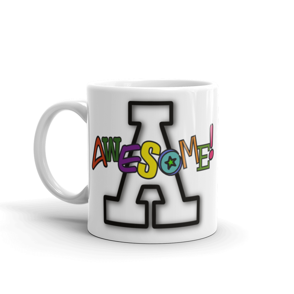 Capital Awesome - White glossy mug