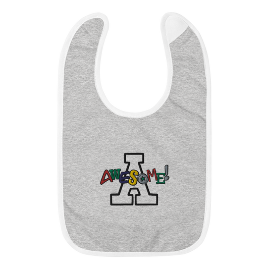 Capital Awesome! - Embroidered Baby Bib