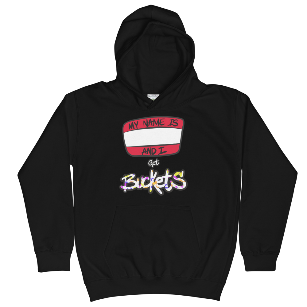 Get Buckets (light paint splatter) - Kids Hoodie