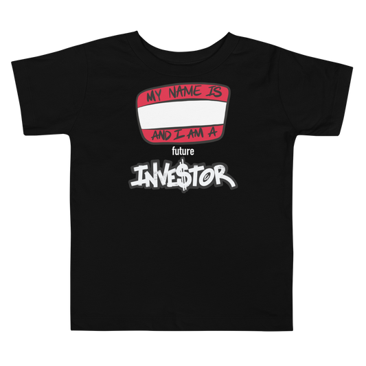 Future Investor (white lettering) - Toddler Short Sleeve Tee