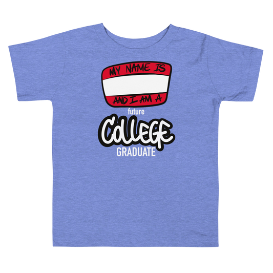 Future College Grad (white lettering) - Toddler Short Sleeve Tee