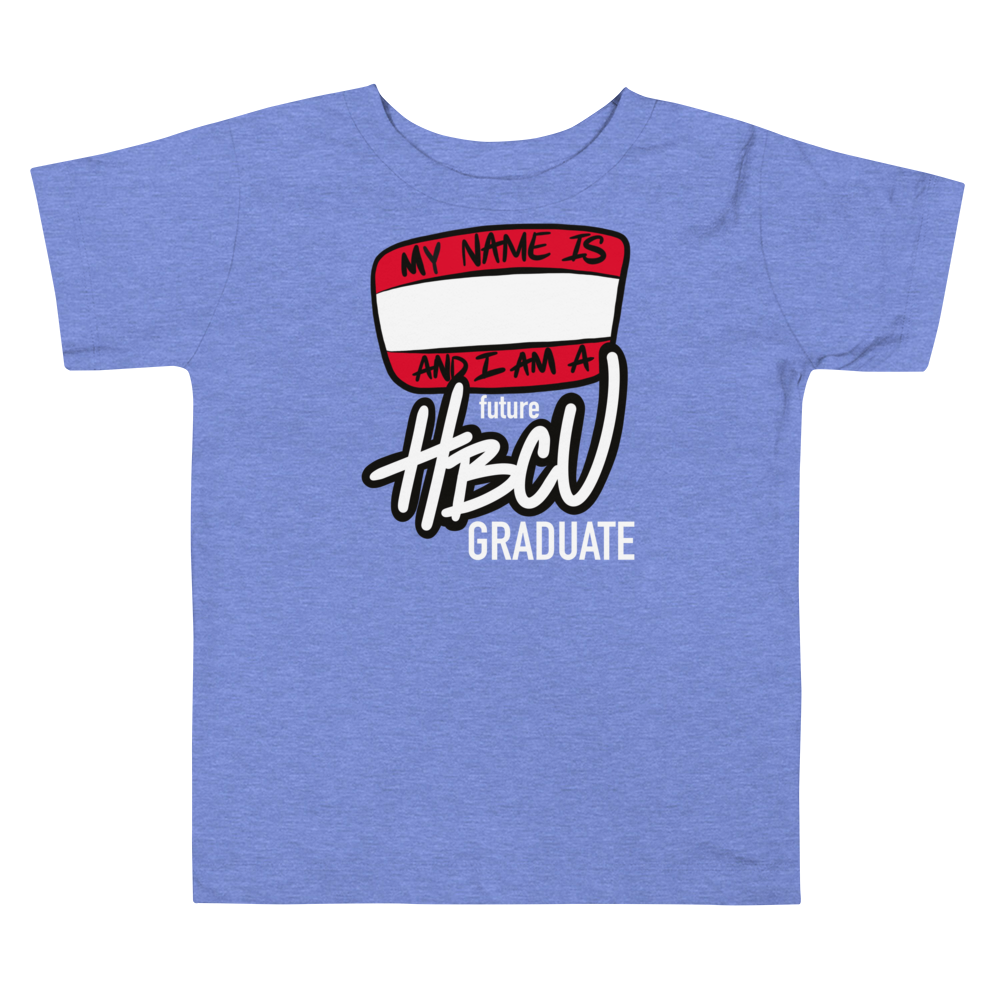 Future HBCU Grad (white lettering) - Toddler Short Sleeve Tee