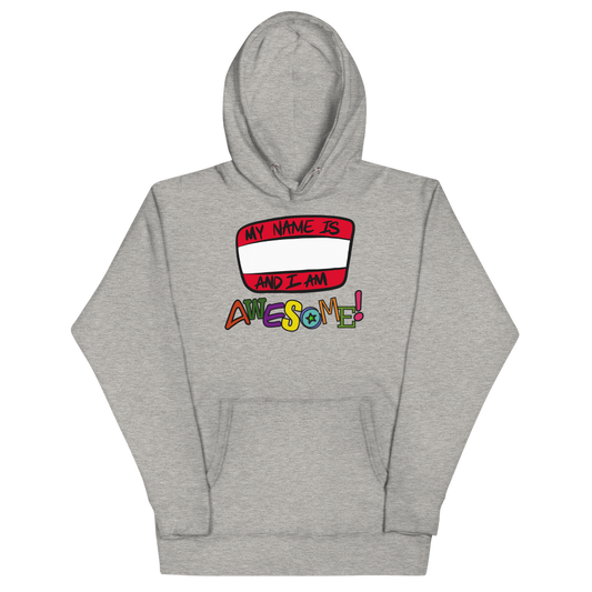 “I am Awesome!” Sticker Logo - Adult Unisex Hoodie