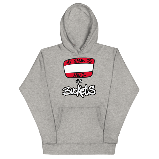 Get Buckets (black & white) - Adult Unisex Hoodie