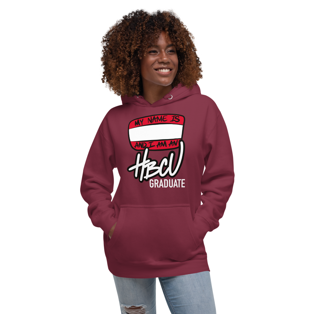 HBCU GRADUATE (white lettering) - Unisex Hoodie