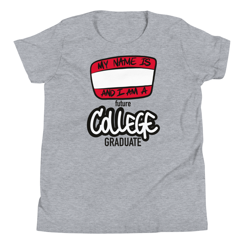 Future College Grad (black lettering) - Youth Short Sleeve T-Shirt
