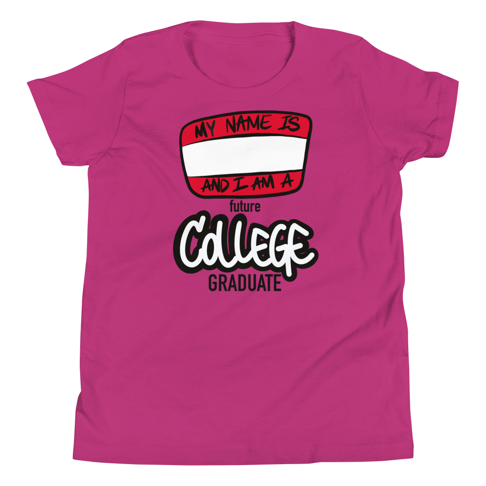 Future College Grad (black lettering) - Youth Short Sleeve T-Shirt