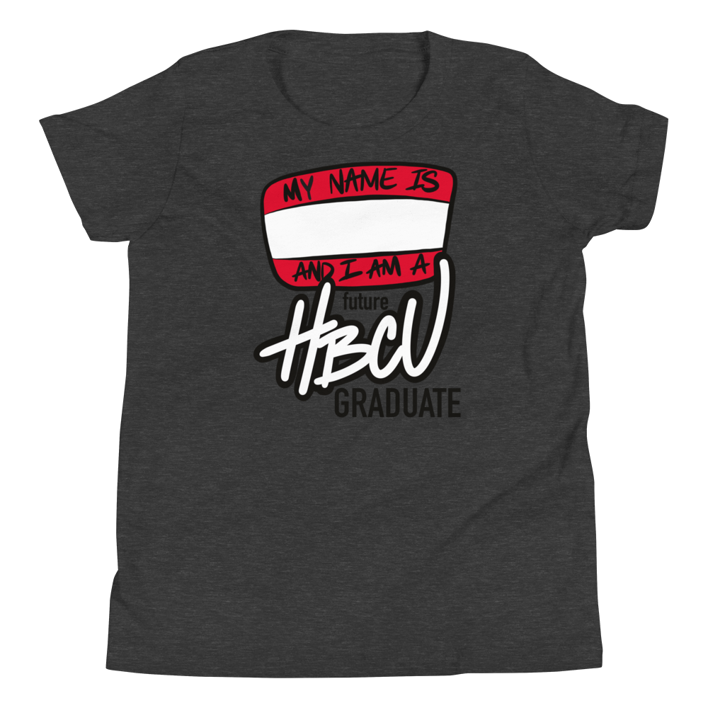 Future HBCU Grad (black lettering) - Youth Short Sleeve T-Shirt