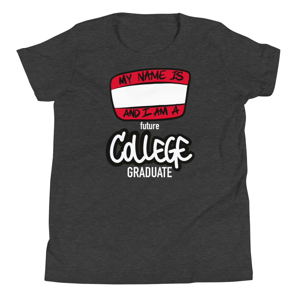 Future College Grad (white lettering) - Youth Short Sleeve T-Shirt