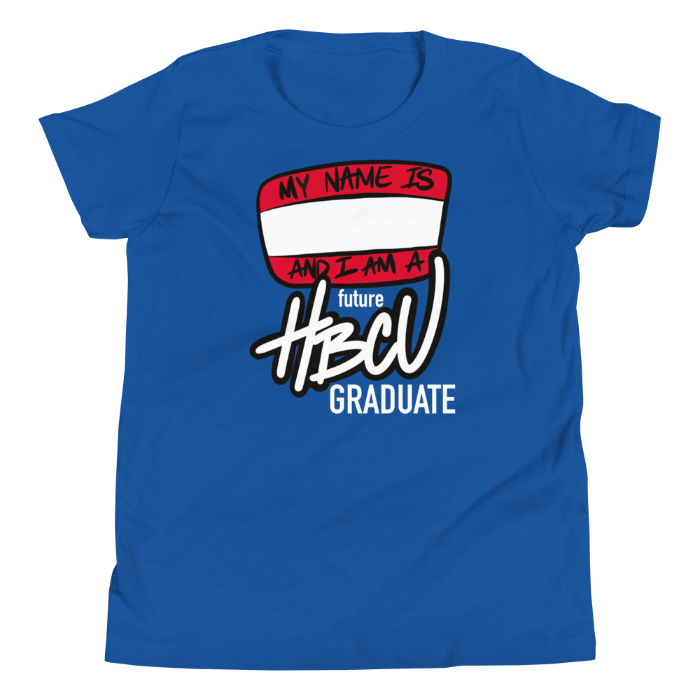 Future HBCU Grad (white lettering) - Youth Short Sleeve T-Shirt