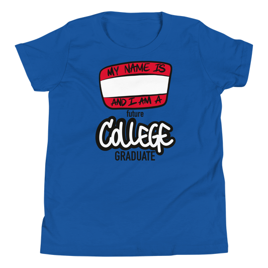 Future College Grad (black lettering) - Youth Short Sleeve T-Shirt