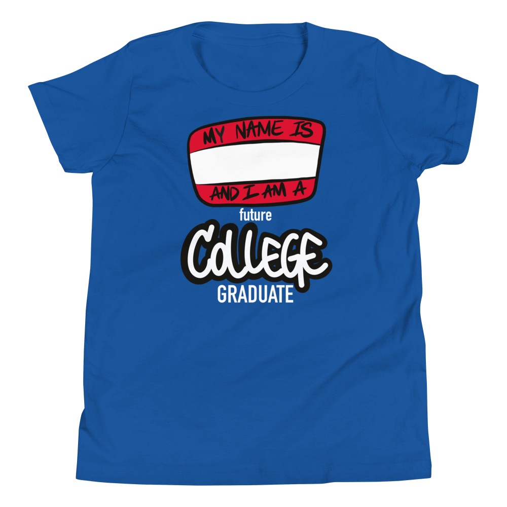 Future College Grad (white lettering) - Youth Short Sleeve T-Shirt
