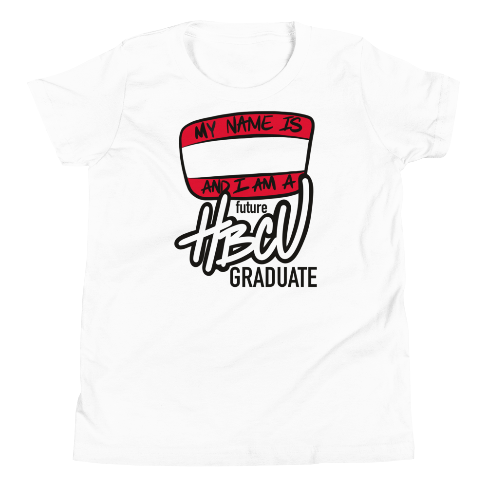 Future HBCU Grad (black lettering) - Youth Short Sleeve T-Shirt