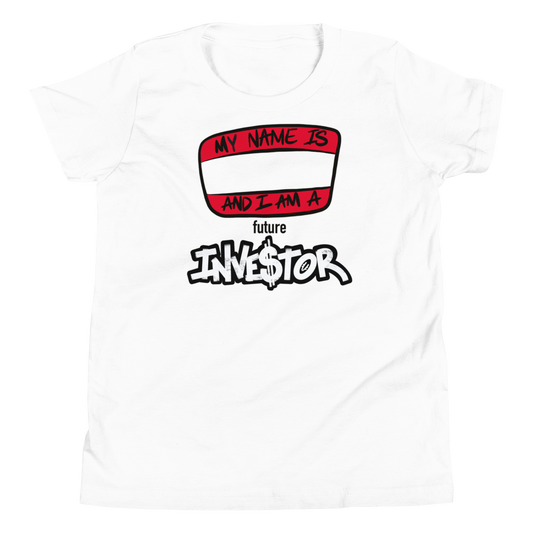 Future Investor (black lettering) - Youth Short Sleeve T-Shirt